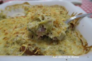 Recette Gratin de quinoa aux endives et jambon cru