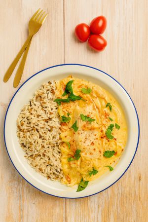 Recette Saumon crémeux paprika-miel & tomates cerises - Recette rapide moins de 30 min