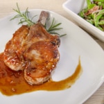 Recette Côtelette de porc grillée, sauce aigre-douce