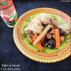 Recette Tajine de poulet au fenouil et olives noires