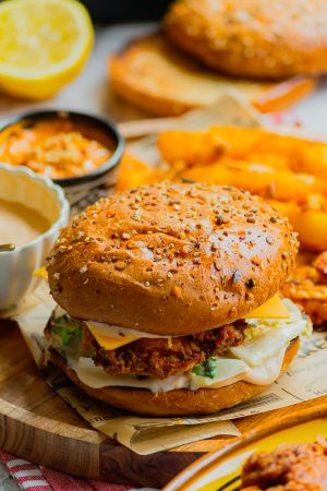 Recette Crispy Burger au poulet pané maison