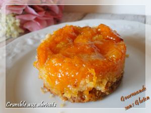 Recette Crumble aux abricots, sans gluten