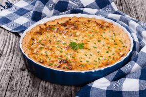 Recette Quiche aux oeufs durs et au roquefort