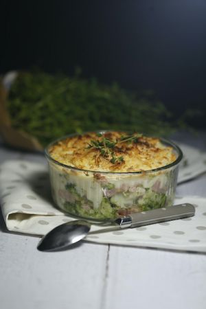 Recette Crumble de brocolis thym et parmesan