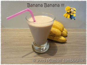 Recette Milkshake banane pâte à tartiner