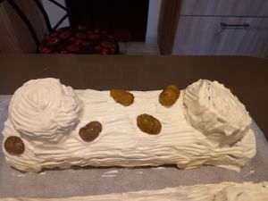 Recette Bûche de Noël garniture châtaigne