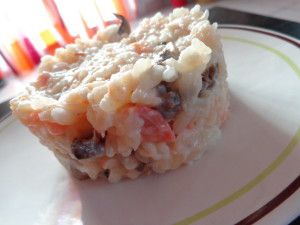 Recette Risotto poisson, champignons et chorizo