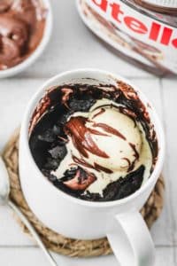 Recette Mug Cake Nutella