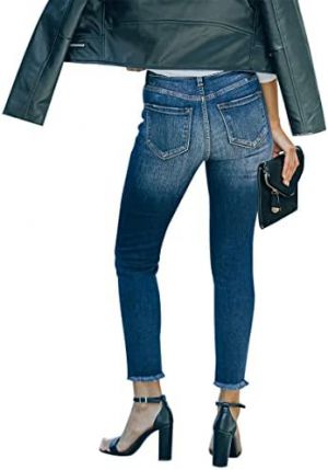 Recette Redefine Style: KUNMI Women’s Ripped Skinny Slim Fit Jeans Review