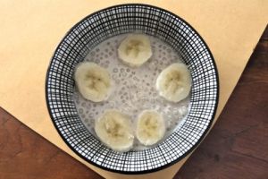 Recette Perles de tapioca aux bananes et lait de coco