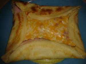 Recette Crêpes jambons fromages