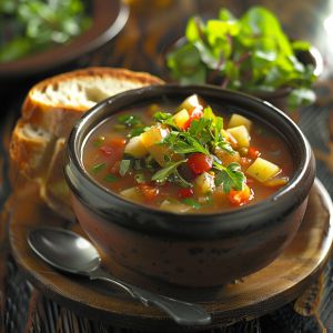 Recette Soupe de légumes du jardin : Recette facile et savoureuse