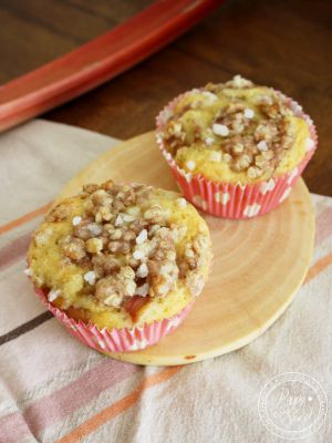 Recette Muffin crumble rhubarbe