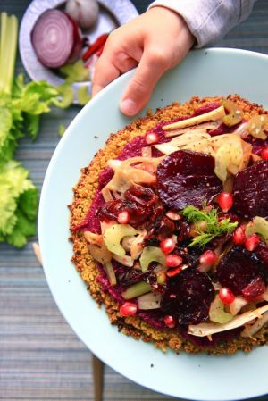Recette Fenouil caramélisé sur croustinette de quinoa ( sans gluten )