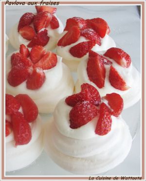 Recette Pavoloa aux fraises