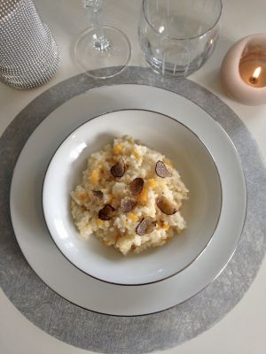 Recette Risotto au butternut et huile de truffe