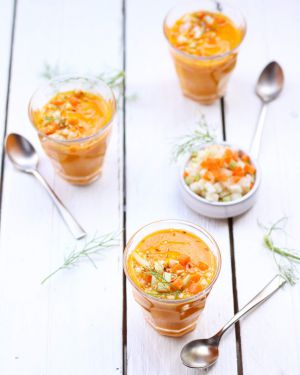 Recette Ma soupe fenouil/ carotte