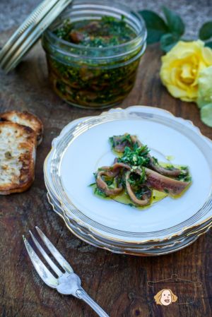 Recette Anchois en persillade