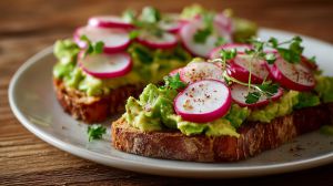 Recette Tartines guacamole radis