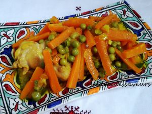 Recette Tajine de carottes et petits pois