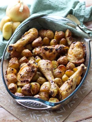 Recette Poulet à la grecque au four