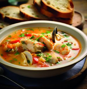 Recette Caldeirada de peixe, soupe de poisson du Portugal