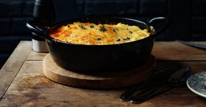 Recette Gratin de polenta, aubergines et viande