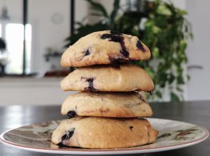 Recette Cookies façon muffins aux myrtilles