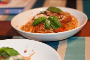 Recette Spaghetti bolognaise au soja et champignons - vegan