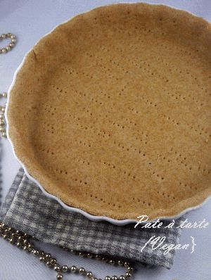 Recette Pâte à tarte à la farine complète (vegan)