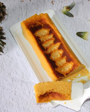 Recette Cake flan de polenta  à l'ananas