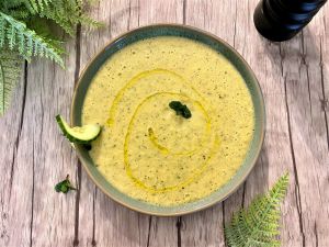 Recette Soupe froide au concombre et à la courgette