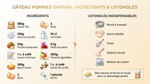 Recette Gâteau pommes safran : facile et raffinée