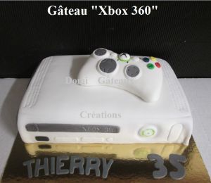 Recette Gâteau "Xbox 360" 3D en Pâte à Sucre