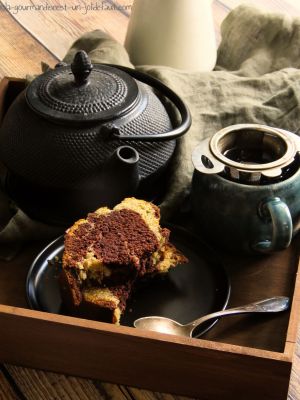 Recette Marbré dulcey-chocolat noir