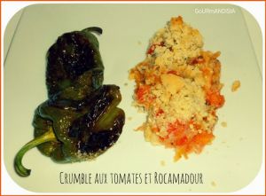 Recette Crumble aux tomates et rocamadour