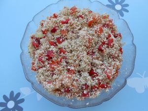 Recette Taboulé de quinoa germé (cru, vegan, sans gluten)