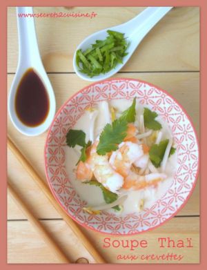 Recette Soupe Thaï aux crevettes