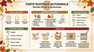 Recette Tarte rustique fruits automne : simple et réconfortante