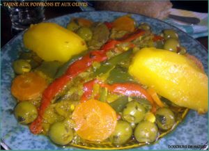 Recette Tajine aux olives, poivron et pomme de terre