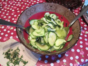 Recette Courgettes méditerranéennes - recette de salade de courgettes