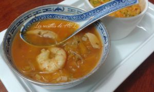 Recette Asiatique : soupe poisson et fruits de mer