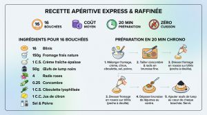 Recette Bouchées apéritives fromage œufs lump : recette express