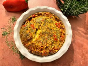 Recette Frittata au chorizo et poivron rouge