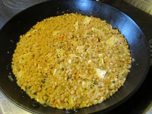 Recette Risotto de blé, christophines et tofu