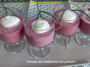 Recette Mousse de betterave au yaourt