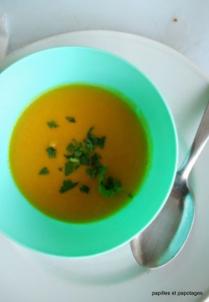 Recette Atelier de Janvier: soupe, soupe, soupe 1 : Carottes/ coco/ gingembre