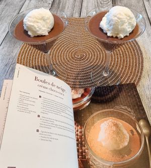 Recette Boules de neige, crème choco-coco