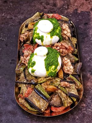 Recette Salade de légumes du soleil grillés à la burrata