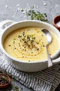 Recette Soupe de pommes de terre veloutée